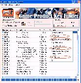 Screenshot of Game Product Key Finder