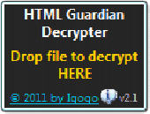 HTML Guardian Decrypter Screenshot