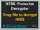 HTML-Protector Decrypter Screenshot