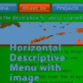 Horizontal Descriptive Menu Screenshot