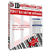 Screenshot of IDAutomation PDF417 Font and Encoder