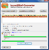 Screenshot of IncrediMail emails Conversion