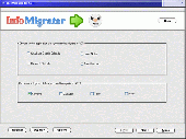 Screenshot of InfoMigrator for ACT!