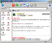Screenshot of KidSplorer Web Browser