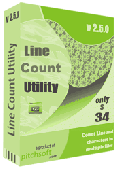 Screenshot of Line Count Utility