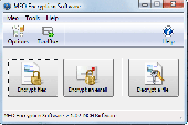 Screenshot of MEO File Encryption Software