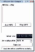 Screenshot of MP3 Alarm Clock Software