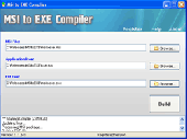 MSI to EXE Compiler Screenshot