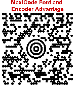 Screenshot of MaxiCode Font and Encoder Advantage