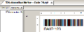 Screenshot of Native Crystal Reports Code 39 Barcode