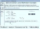 Native Linear Generator for Filemaker Screenshot