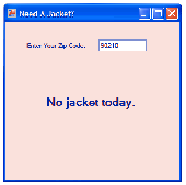 Screenshot of Need a Jacket