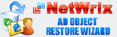 NetWrix Active Directory Object Restore Wizard Screenshot
