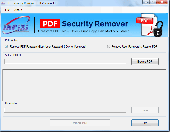 Screenshot of PDF Security Remover