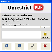 PDF Unlock Software Screenshot
