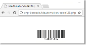 Screenshot of PHP Linear Barcode Generator Script