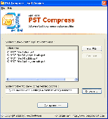 Screenshot of PST Compress