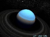 Planet Uranus 3D Screensaver Screenshot