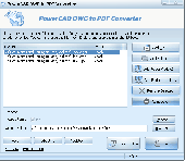 Screenshot of PowerCAD DWG to PDF Converter