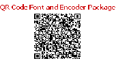 Screenshot of QR Code Font and Encoder Package