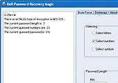 Screenshot of RAR Password Recovery Magic