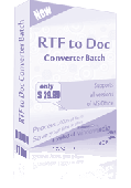 RTF TO DOC Converter Batch Screenshot