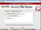 Screenshot of Repair Access Files