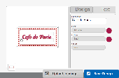 Screenshot of Sign and Label Designer Software