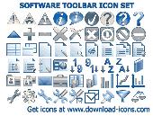 Software Toolbar Icon Set Screenshot
