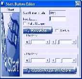 Start Button Editor Screenshot