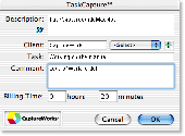 Screenshot of TaskCapture
