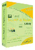 Screenshot of Text Search and Replace Utility