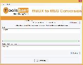 ToolsBaer MBOX to MSG Conversion Screenshot