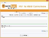 ToolsBaer PST to MSG Conversion Screenshot