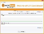 Screenshot of Toolsbaer MSG to EMLX Conversion