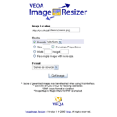Screenshot of Veqa Image Resizer