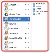 Screenshot of Webdrive for MAC