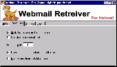 Screenshot of Webmail Retriever for Hotmail