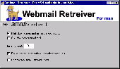 Screenshot of Webmail Retriever for msn
