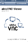 Screenshot of abtoVNC Viewer SDK for iOS