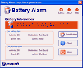 Screenshot of Battery Alarm