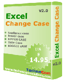Screenshot of Excel Change Case