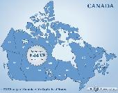 Canada Flash map with FLA source Screenshot