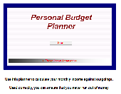 Screenshot of Cheap Loans Budget Planner