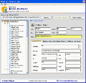 Screenshot of Convert Notes Contacts to Excel