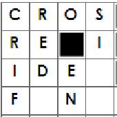 Crossword_As3 Screenshot