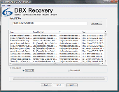 DBX Recovery Software Screenshot