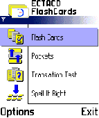 ECTACO FlashCards English <-> Polish for Nok Screenshot