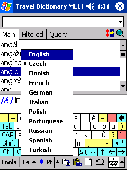 Screenshot of ECTACO Travel Dictionary for Pocket PC ML11
