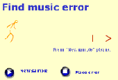 Find error at the melody ear training Screenshot